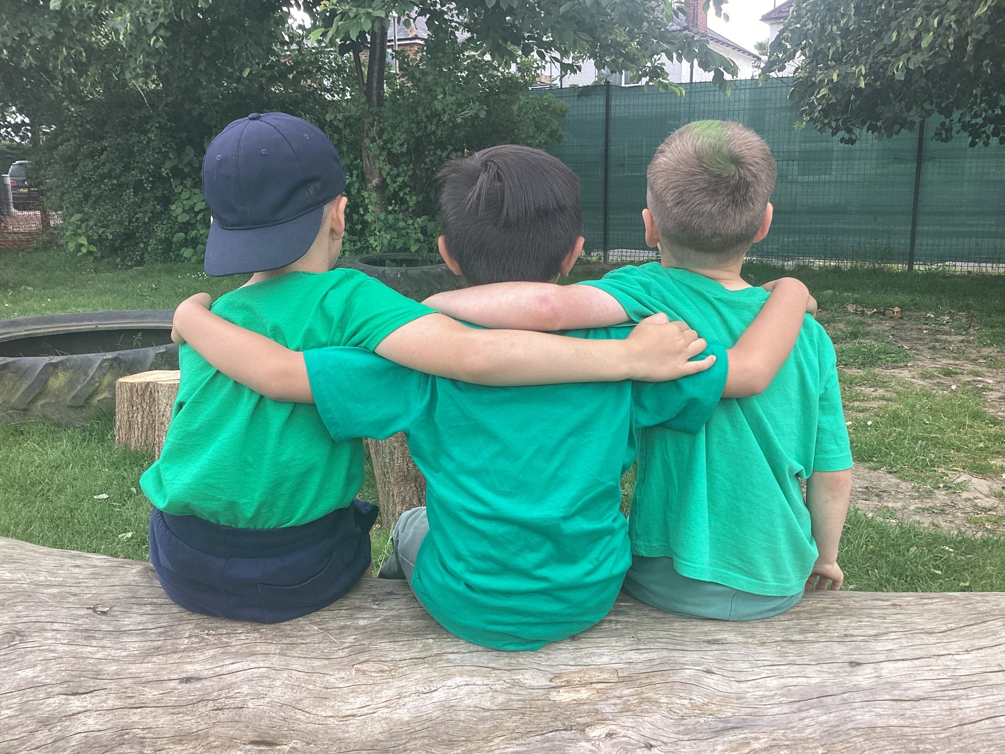 Children at Horley Infant School celebrating 'Green Day' on joining the Trust
