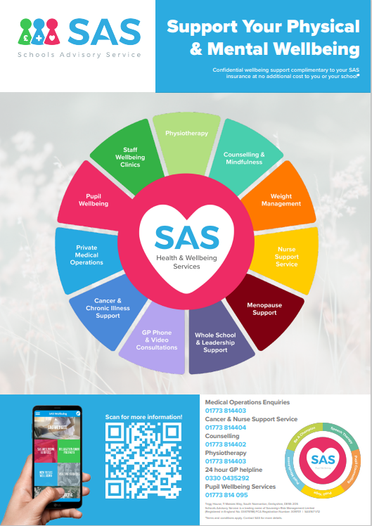 School Advisory Service poster outlining services they offer